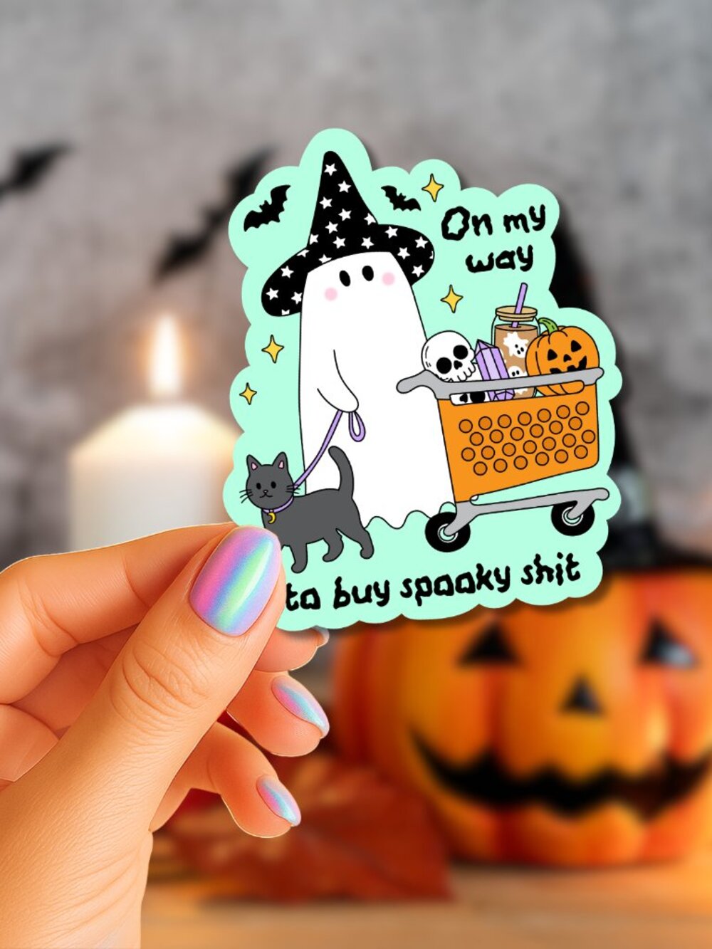 On My Way To Buy Spooky Stuff 3" Glossy 5/$10